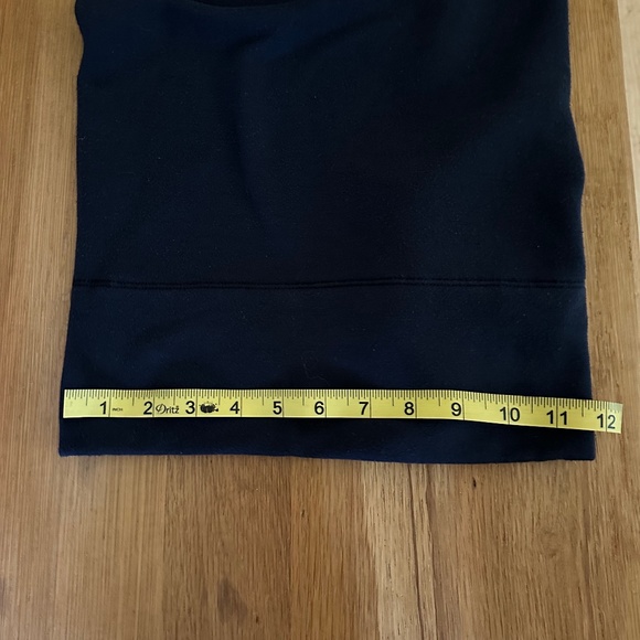 Quince Super Soft Fleece Wide Leg Pant - Navy Blue - Size L - Picture 5 of 11